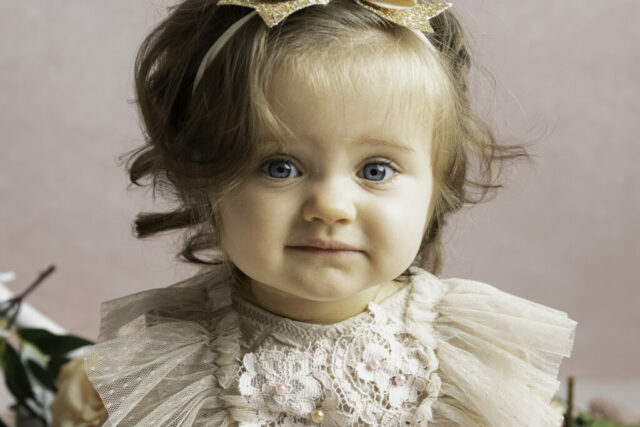portrait de bébé en studio