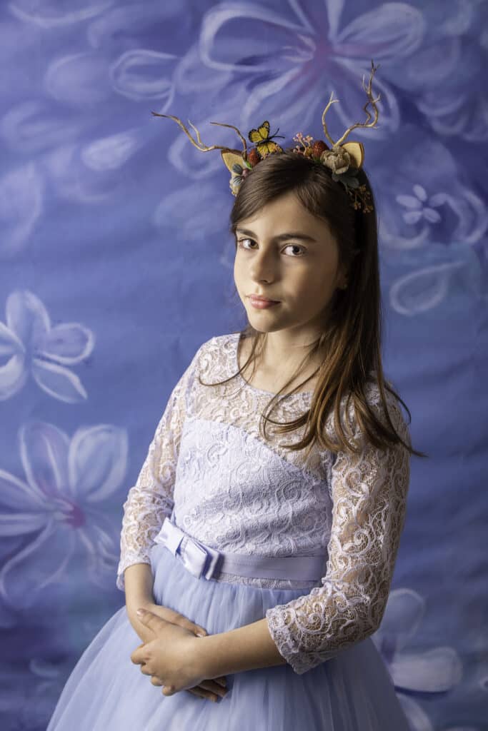 photo jeune fille thème princesse