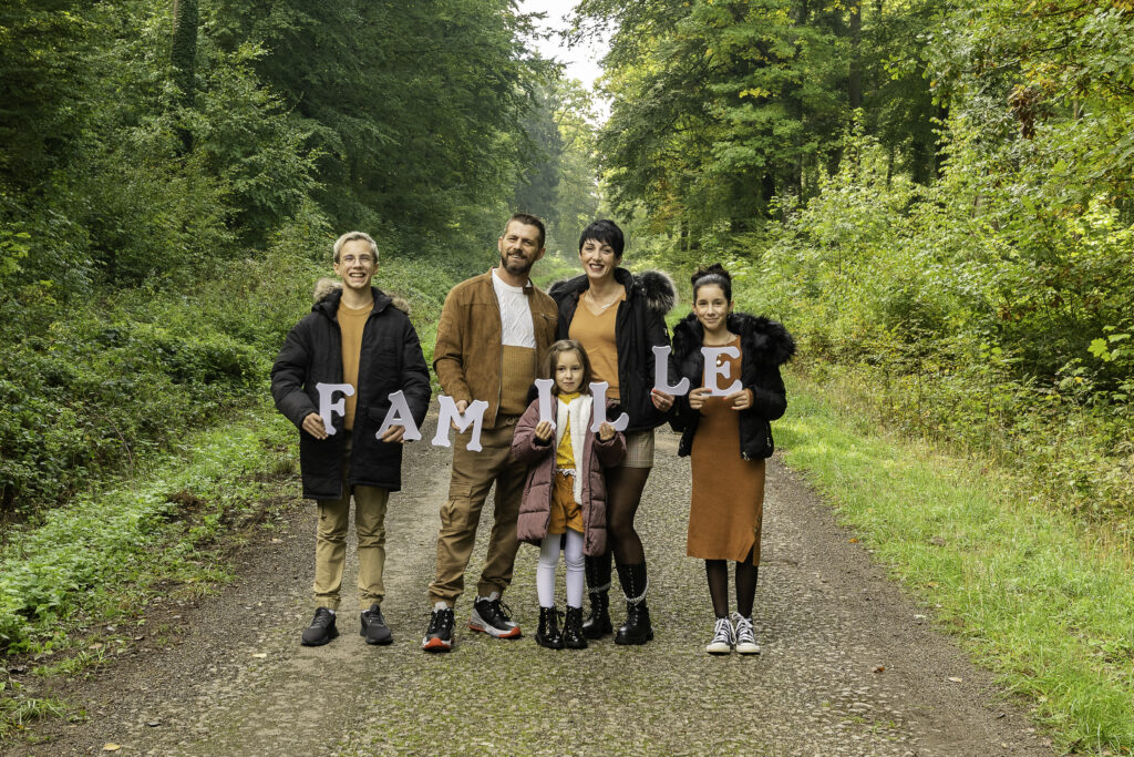 photo de famille en automne