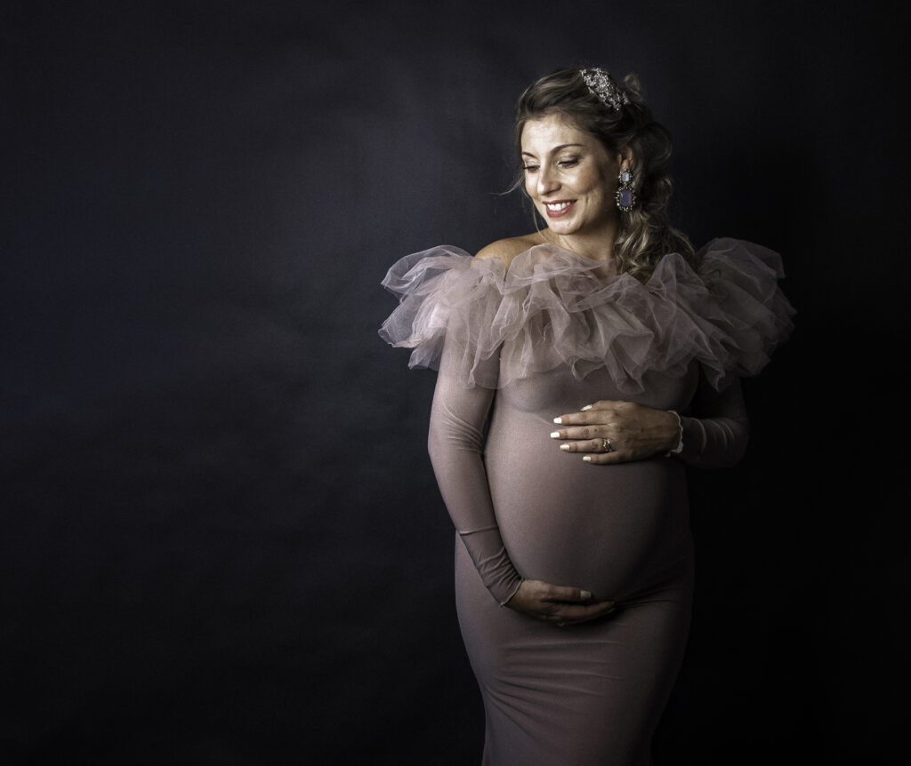 jolie future maman en studio