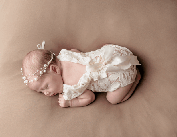 portrait de nouveau-né bohème