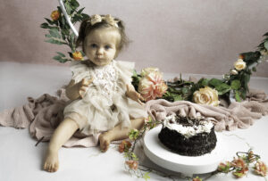 photo anniversaire de cette princesse thème roses