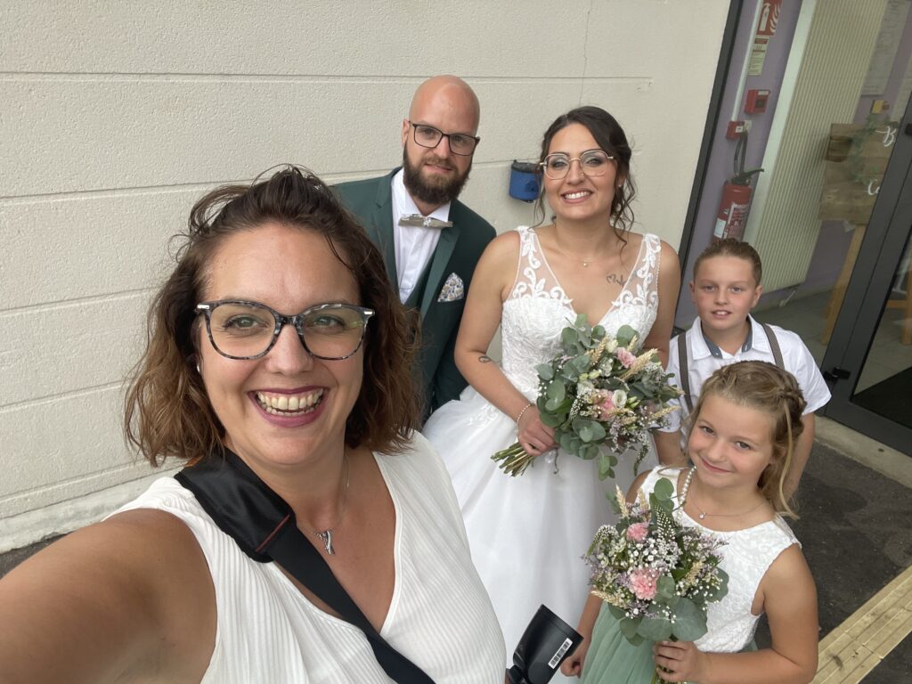 portrait de famille pour mariage